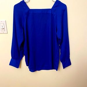 Square neck blouse